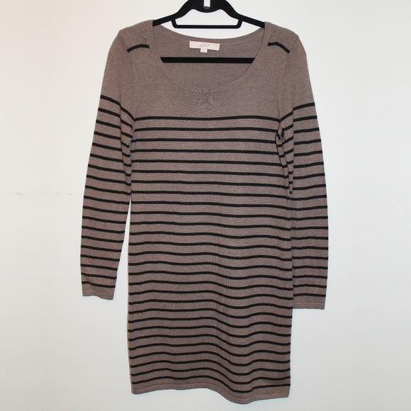 LOFT Long Sleeve Sweater Dress - Picture 1 of 5